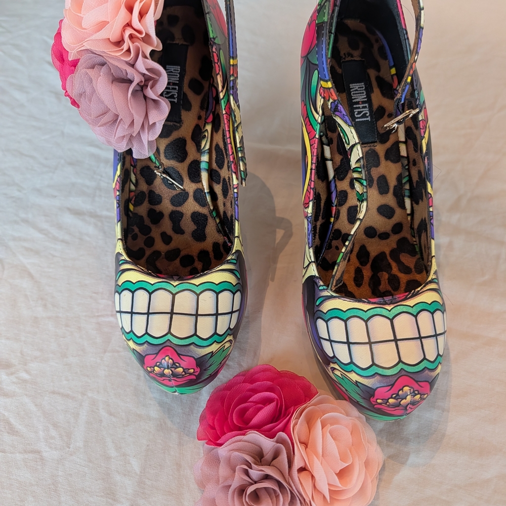 Iron Fist Multicolor Platform Heels